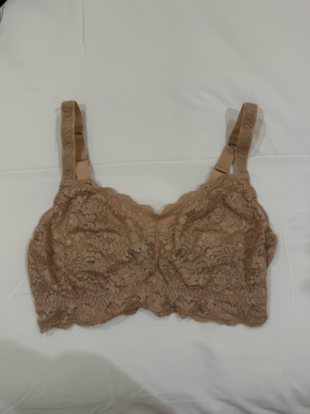 Cosabella Lace Bralette in Nude Brown